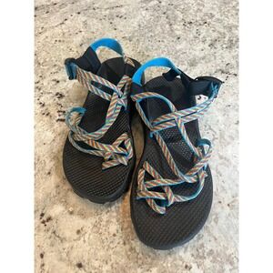 Chaco Z/Cloud 2 Rainbow Chevron Sandals Womens 9 Vibram Sole Athletic Hiking